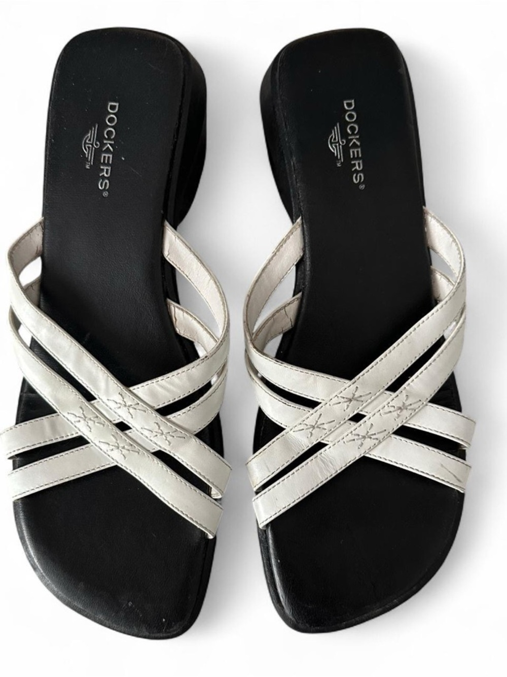 Y2K dockers chunky leather sandals